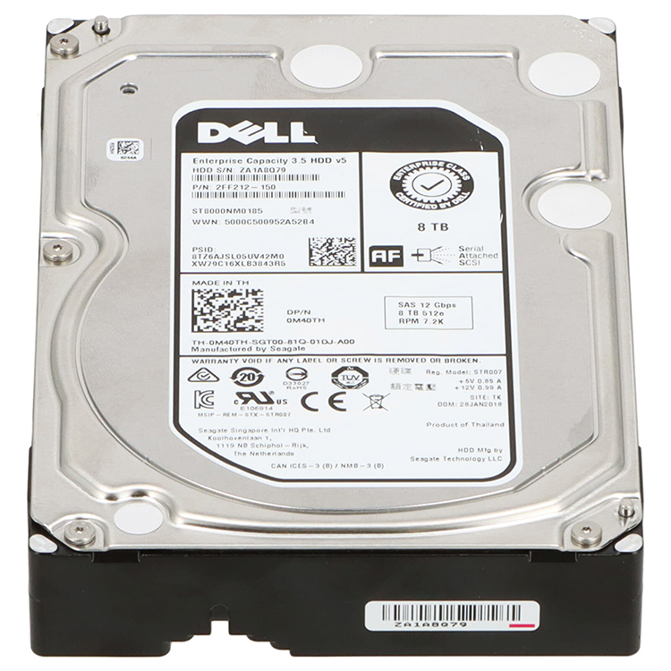 Dell SAS Hard Drive 8TB 7.2k SAS 12G 3.5″