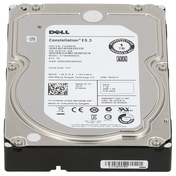 Dell 1TB 7.2K RPM SATA 6Gbps 3.5" Hard Drive
